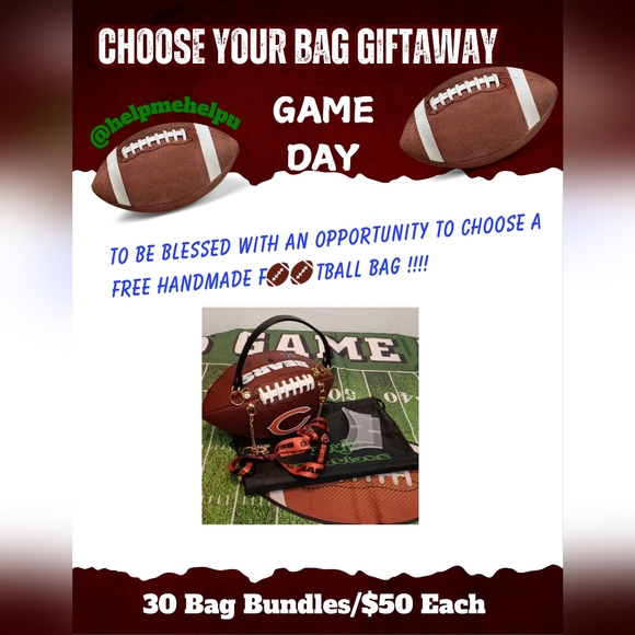 CHOOSE YOUR GAME DAY 🏈 BAG BUNDLE GIFTAWAY - Picture 1 of 17